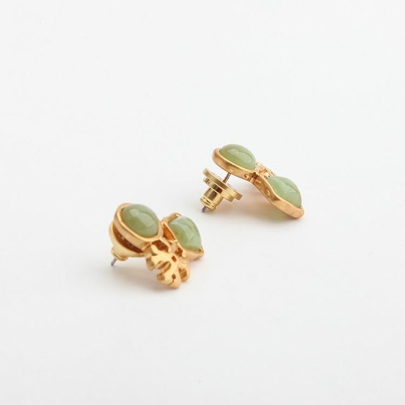 NWT Tory Burch Roxanne Cluster Stud Earring Color Mint - Picture 8 of 10
